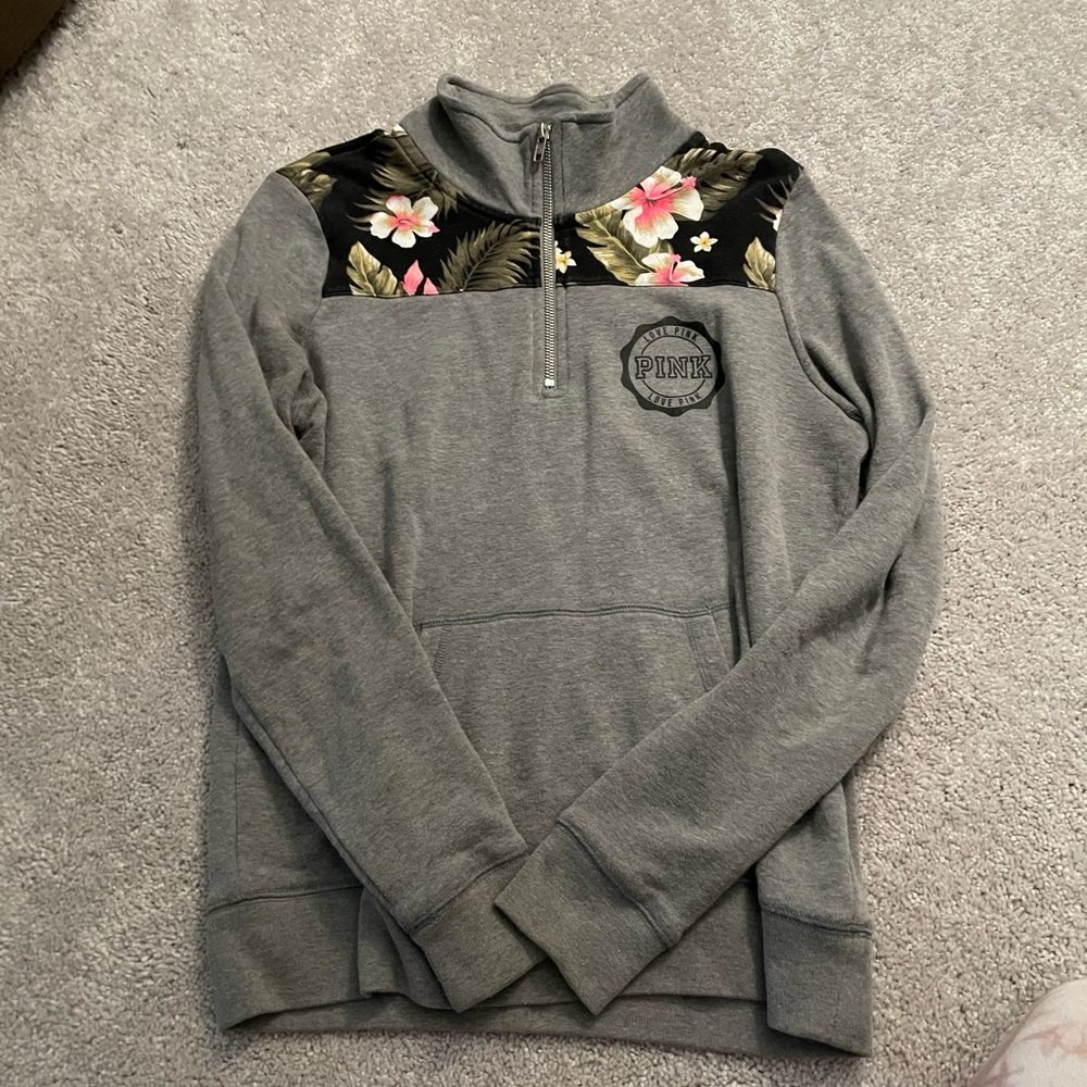 PINK quarter zip sweatshirt